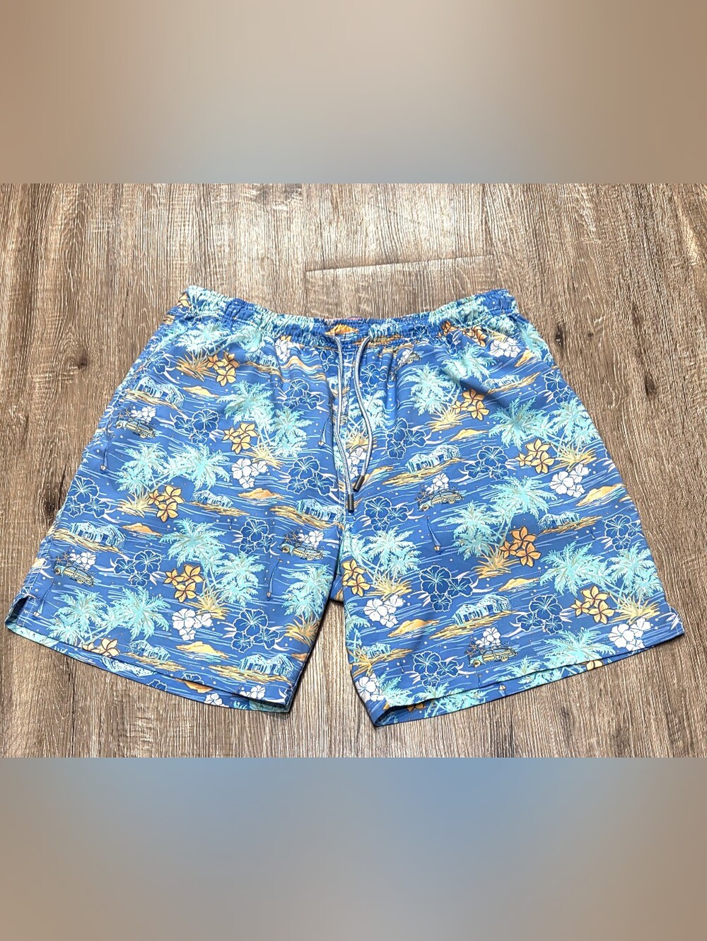 Peter Millar Graphic Print Men's Pre-Owned Swim Trunks Shorts Size XXL.